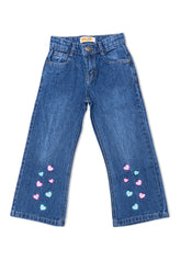Girls Bell Bottom Jeans
